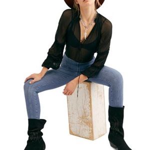 Free People Feel Alright Riptide Skinny Stretch